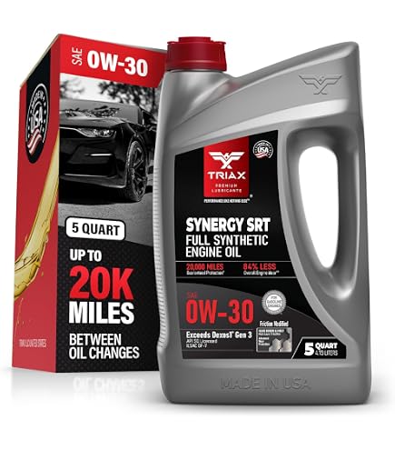 Amazon.com: TRIAX Synergy SRT 0W-20 - Full Synthetic, Friction